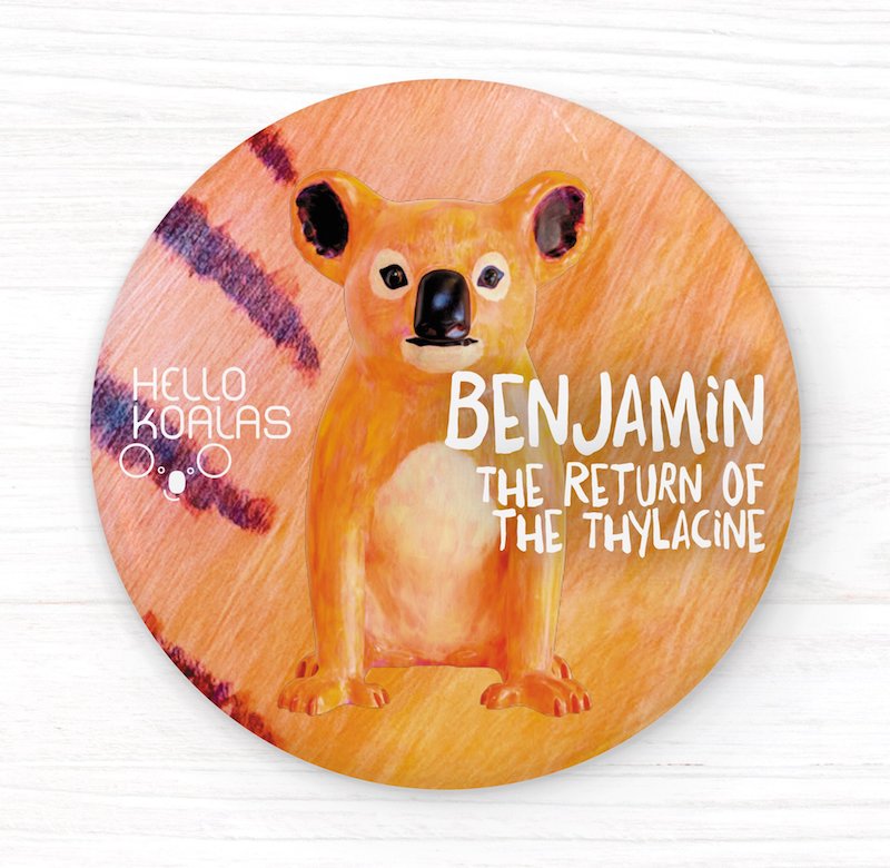 Hello Koalas - Benjamin (The Return of the Thylacine) - badge