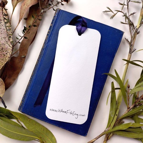 hand painted artisan bookmark
