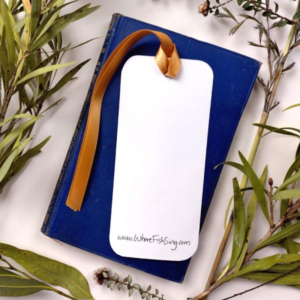 hand painted artisan bookmark