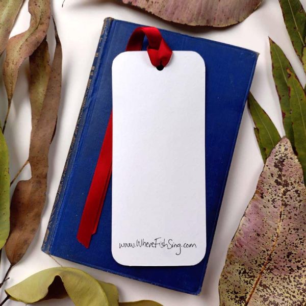 hand painted artisan bookmark