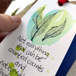 Handmade Bookmark - what really counts quote