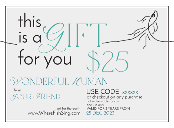 GiftVoucher -sample- $25
