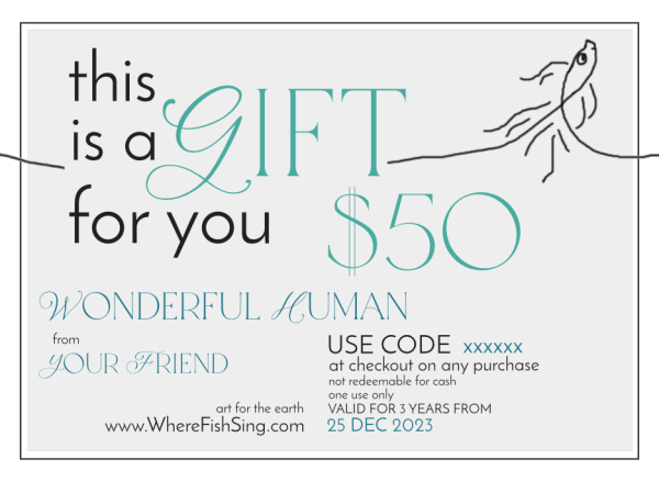 GiftVoucher -sample- $50